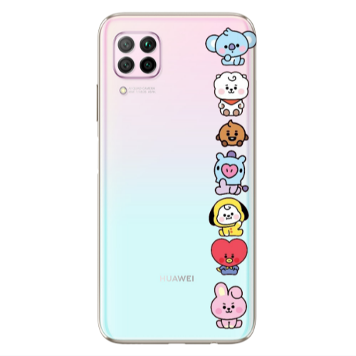 Huawei P40 Lite Lovely animals Transparent Silicone TPU Θήκη