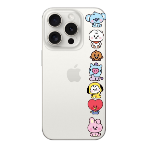 Apple iPhone 15 Pro Lovely animals Transparent Silicone TPU Θήκη