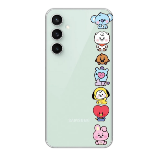 Samsung S23FE Lovely animals Transparent Silicone TPU Θήκη