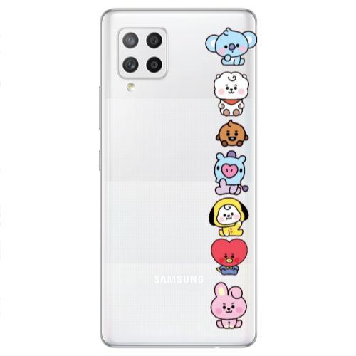 Samsung A42 5G Lovely animals Transparent Silicone TPU Θήκη