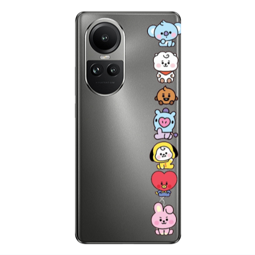 Oppo Reno10 5G Lovely animals Transparent Silicone TPU Θήκη