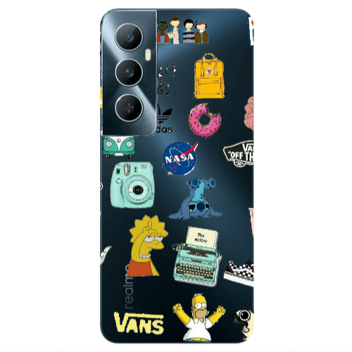 Realme C65 Mixed up 3 Transparent Silicone TPU Θήκη