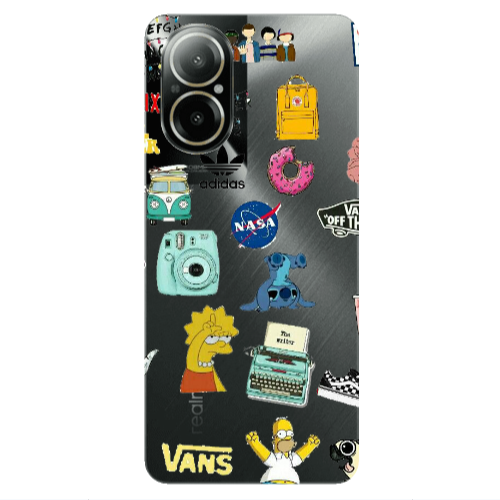 Realme C67 Mixed up 3 Transparent Silicone TPU Θήκη