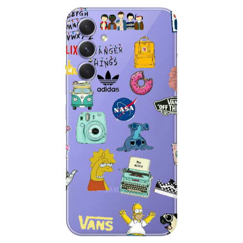 Samsung A56 Mixed up 3 Transparent Silicone TPU Θήκη