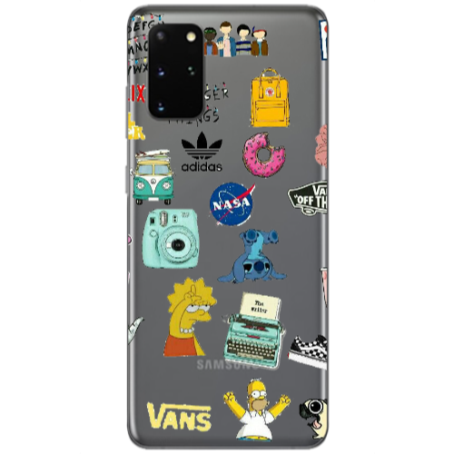 Samsung S20 Plus Mixed up 3 Transparent Silicone TPU Θήκη