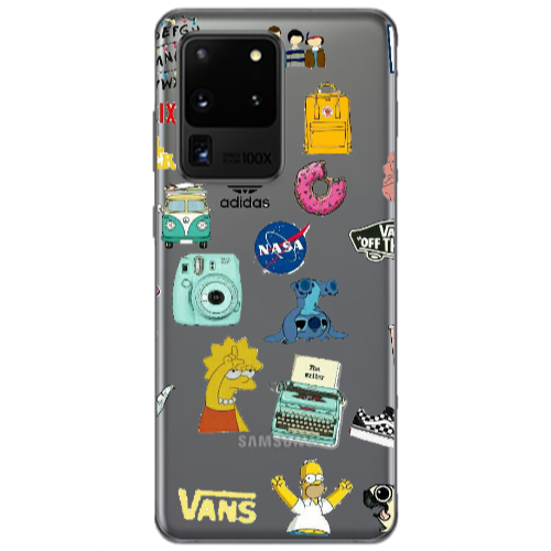 Samsung S20 Ultra Mixed up 3 Transparent Silicone TPU Θήκη