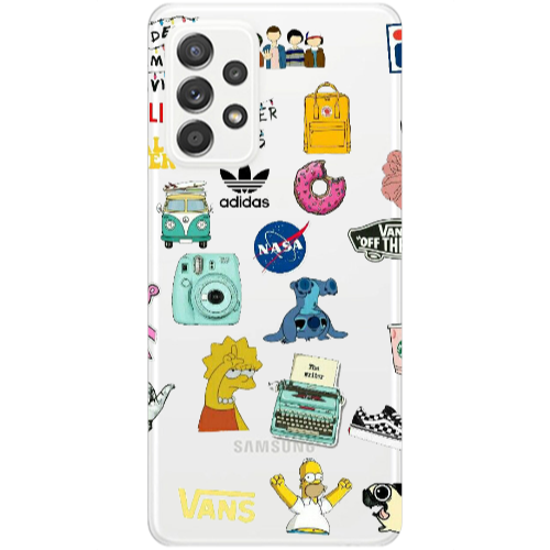 Samsung A53 Mixed up 3 Transparent Silicone TPU Θήκη
