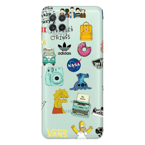 Samsung A22 4G Mixed up 3 Transparent Silicone TPU Θήκη