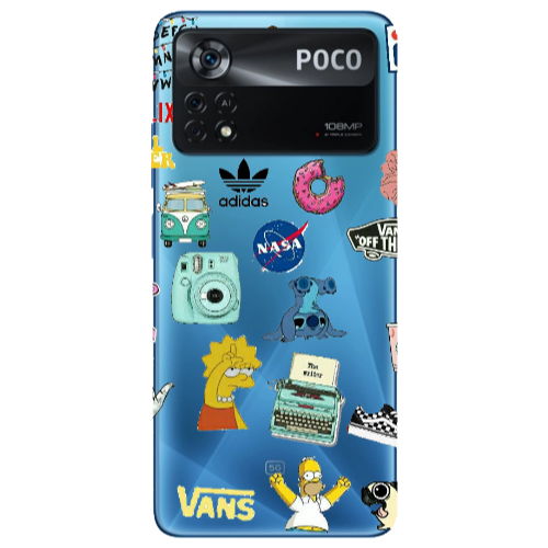 Xiaomi Poco X4 Pro Mixed up 3 Transparent Silicone TPU Θήκη