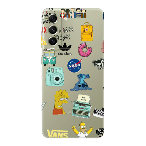 Samsung S21 PLUS Mixed up 3 Transparent Silicone TPU Θήκη