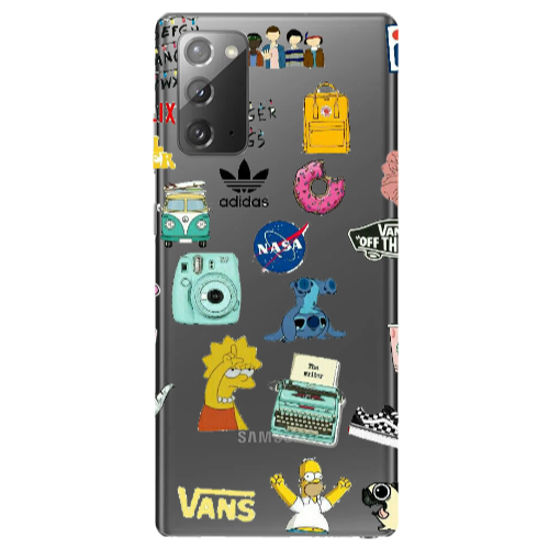 Samsung Note 20 Mixed up 3 Transparent Silicone TPU Θήκη