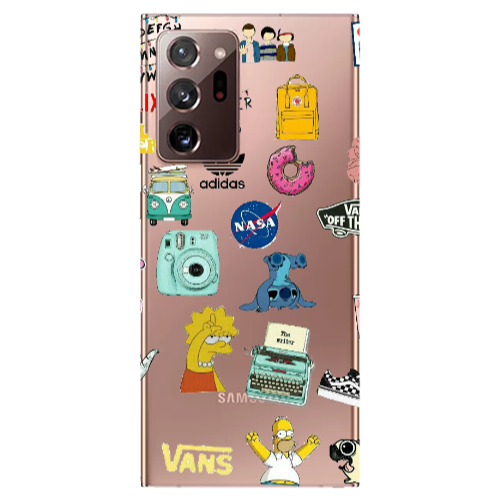 Samsung Note 20 Ultra Mixed up 3 Transparent Silicone TPU Θήκη