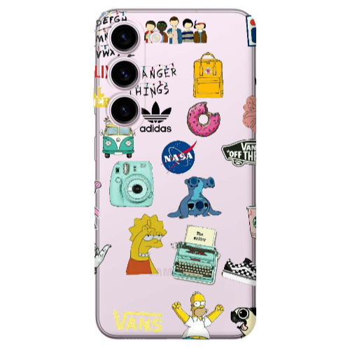 Samsung S23 Mixed up 3 Transparent Silicone TPU Θήκη