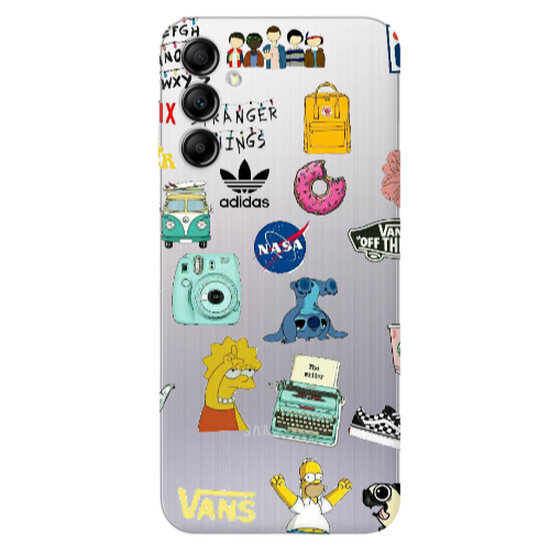 Samsung A14 5G Mixed up 3 Transparent Silicone TPU Θήκη