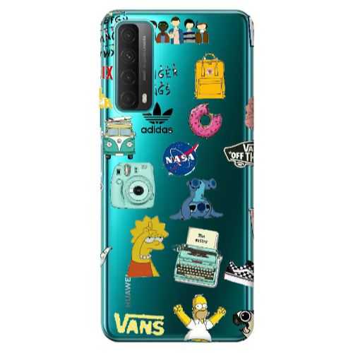 Huawei P Smart 2021 Mixed up 3 Transparent Silicone TPU Θήκη