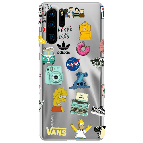 Huawei P30 Pro Mixed up 3 Transparent Silicone TPU Θήκη