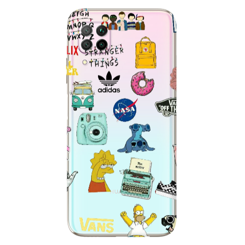 Huawei P40 Lite Mixed up 3 Transparent Silicone TPU Θήκη