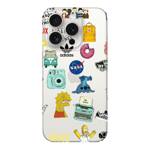 Apple iPhone 15 Pro Mixed up 3 Transparent Silicone TPU Θήκη