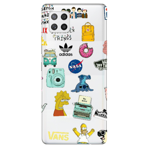 Samsung A42 5G Mixed up 3 Transparent Silicone TPU Θήκη