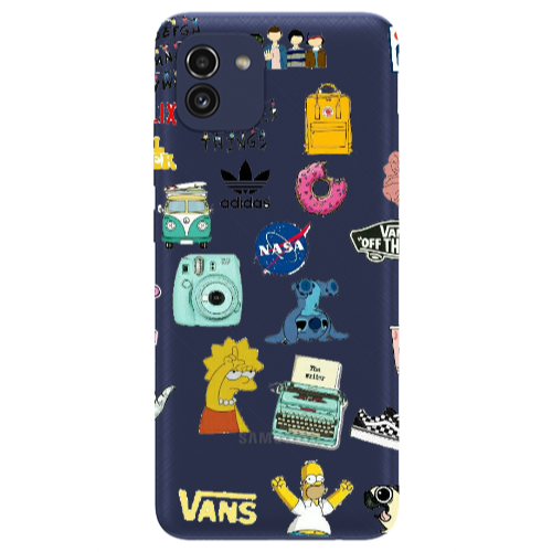 Samsung A03 Mixed up 3 Transparent Silicone TPU Θήκη