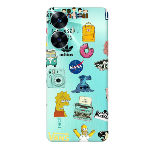 Realme C55 Mixed up 3 Transparent Silicone TPU Θήκη