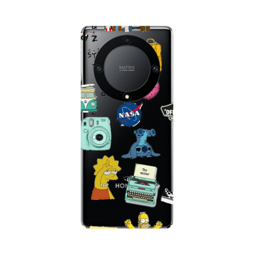 Honor Magic5 Lite 5G Mixed up 3 Transparent Silicone TPU Θήκη