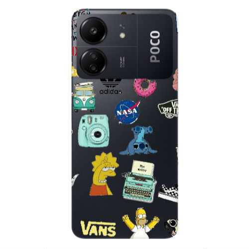 Xiaomi Poco C65 Mixed up 3 Transparent Silicone TPU Θήκη