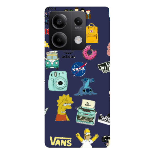Xiaomi Redmi Note 13Pro 5G Mixed up 3 Dark blue Colored Silicone TPU Θήκη