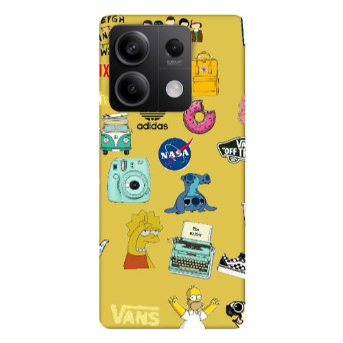 Xiaomi Redmi Note 13Pro 5G Mixed up 3 Yellow Colored Silicone TPU Θήκη