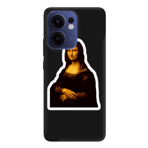 Oppo Reno13 FS Davinci Black Colored Silicone TPU Θήκη