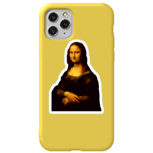 Apple iPhone 11 Pro Davinci Yellow Colored Silicone TPU Θήκη