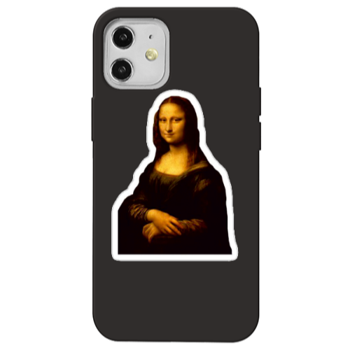 Apple iPhone 12 Davinci Black Colored Silicone TPU Θήκη