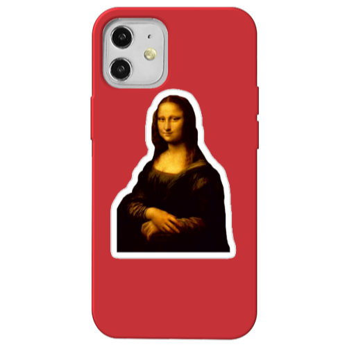 Apple iPhone 12 Davinci Red Colored Silicone TPU Θήκη