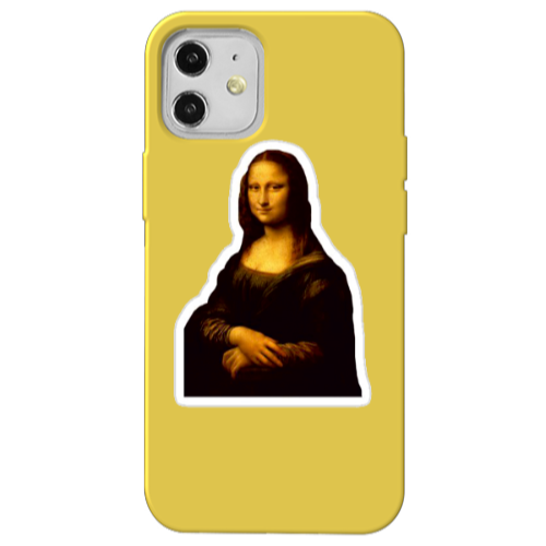 Apple iPhone 12 Davinci Yellow Colored Silicone TPU Θήκη