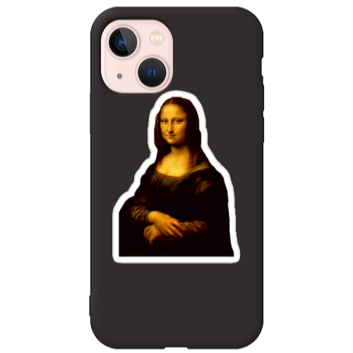 Apple iPhone 13 Davinci Black Colored Silicone TPU Θήκη