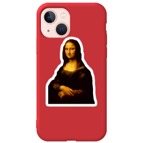 Apple iPhone 13 Davinci Red Colored Silicone TPU Θήκη