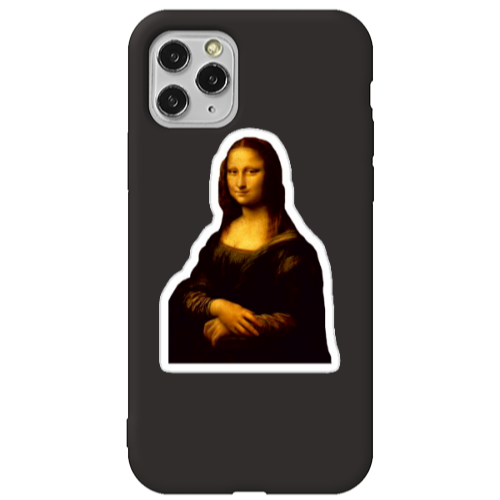 Apple iPhone 11 Pro Max Davinci Black Colored Silicone TPU Θήκη