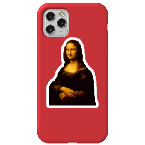 Apple iPhone 11 Pro Max Davinci Red Colored Silicone TPU Θήκη