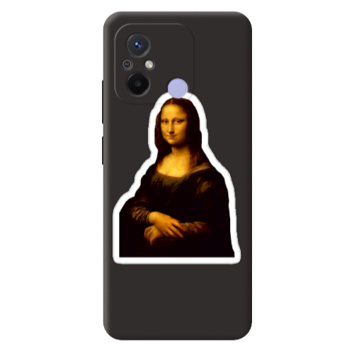 Xiaomi Redmi 12C Davinci Black Colored Silicone TPU Θήκη