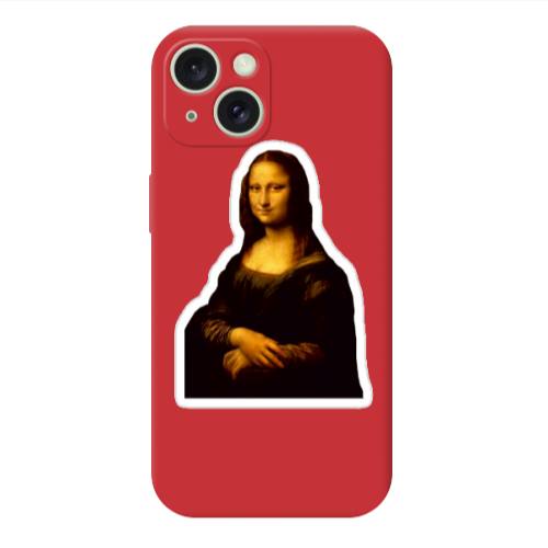 Apple iPhone 15 Davinci Red Colored Silicone TPU Θήκη