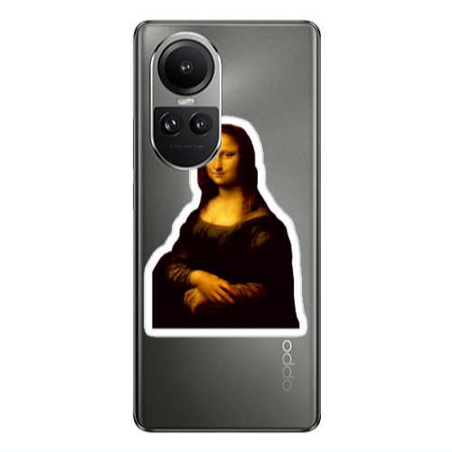 Oppo Reno10 5G Davinci Transparent Silicone TPU Θήκη