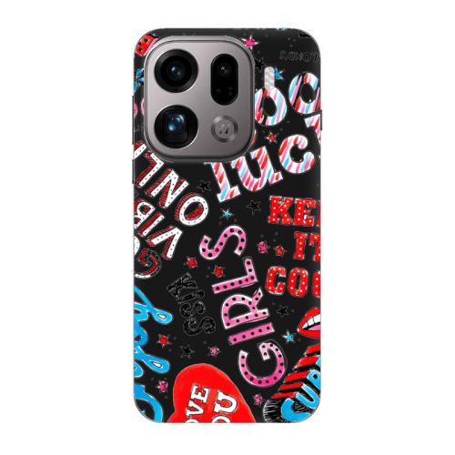 Oppo Find X9 Pro Keep it cool Black Colored Silicone TPU Θήκη