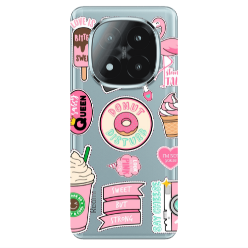 Xiaomi Redmi Note 14 Pro + 5g Donut disturb Transparent Silicone TPU Θήκη