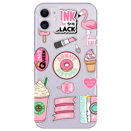 Apple iPhone 11  Donut disturb Transparent Silicone TPU Θήκη