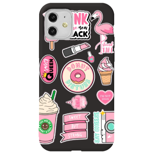 Apple iPhone 11  Donut disturb Black Colored Silicone TPU Θήκη