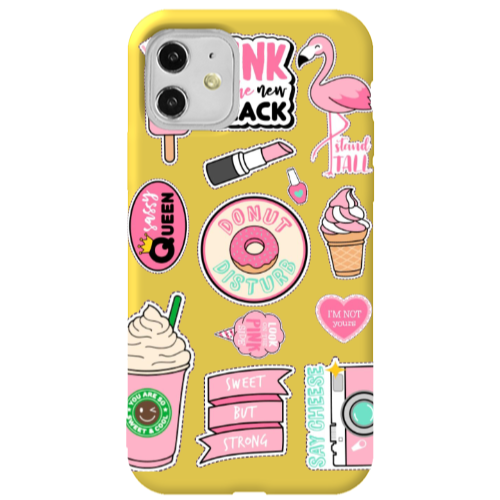 Apple iPhone 11  Donut disturb Yellow Colored Silicone TPU Θήκη