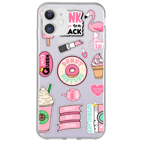 Apple iPhone 12 Donut disturb Transparent Silicone TPU Θήκη