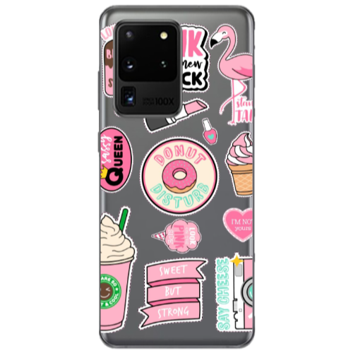 Samsung S20 Ultra Donut disturb Transparent Silicone TPU Θήκη