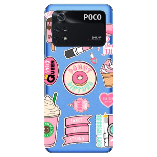 Xiaomi Poco M4 Pro 4G Donut disturb Transparent Silicone TPU Θήκη