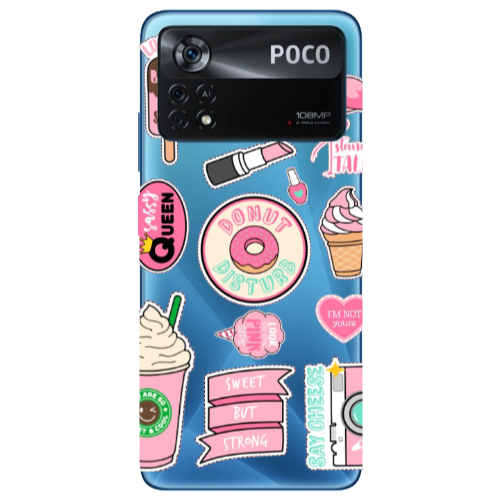 Xiaomi Poco X4 Pro Donut disturb Transparent Silicone TPU Θήκη